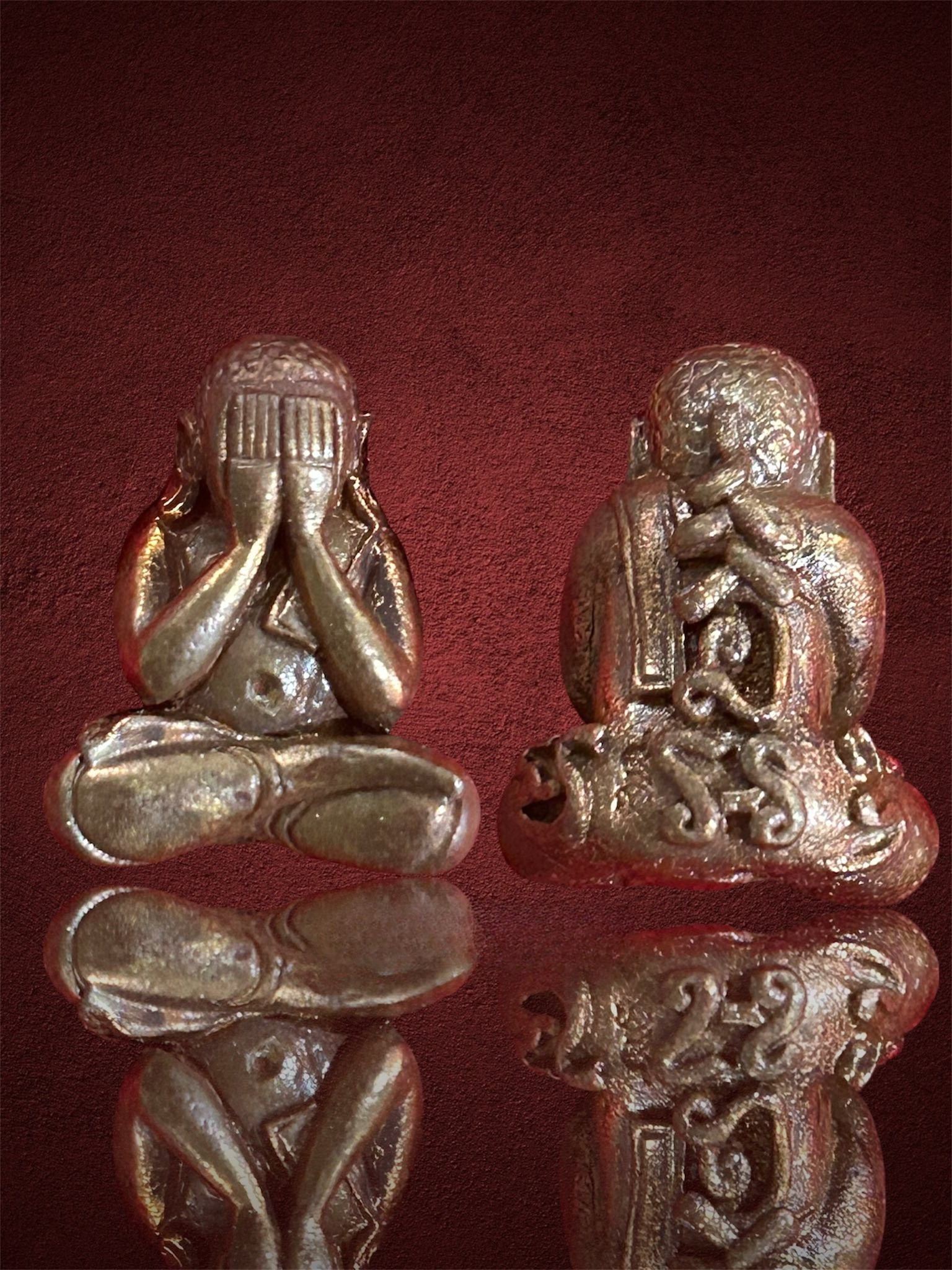 Amulet 44 Mặt Dây Phật Phra Pidta đúc nổi năm 1999
